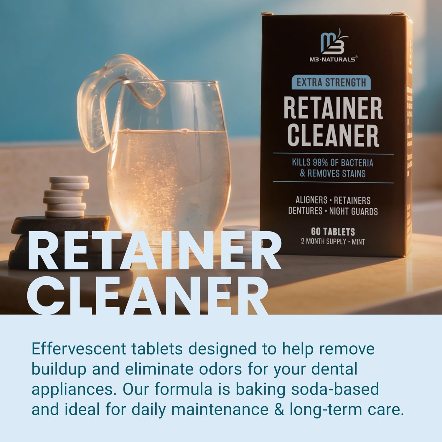Thumbnail 2 de M3 Extra Strength Cleaning Tablets for Dental Appliances