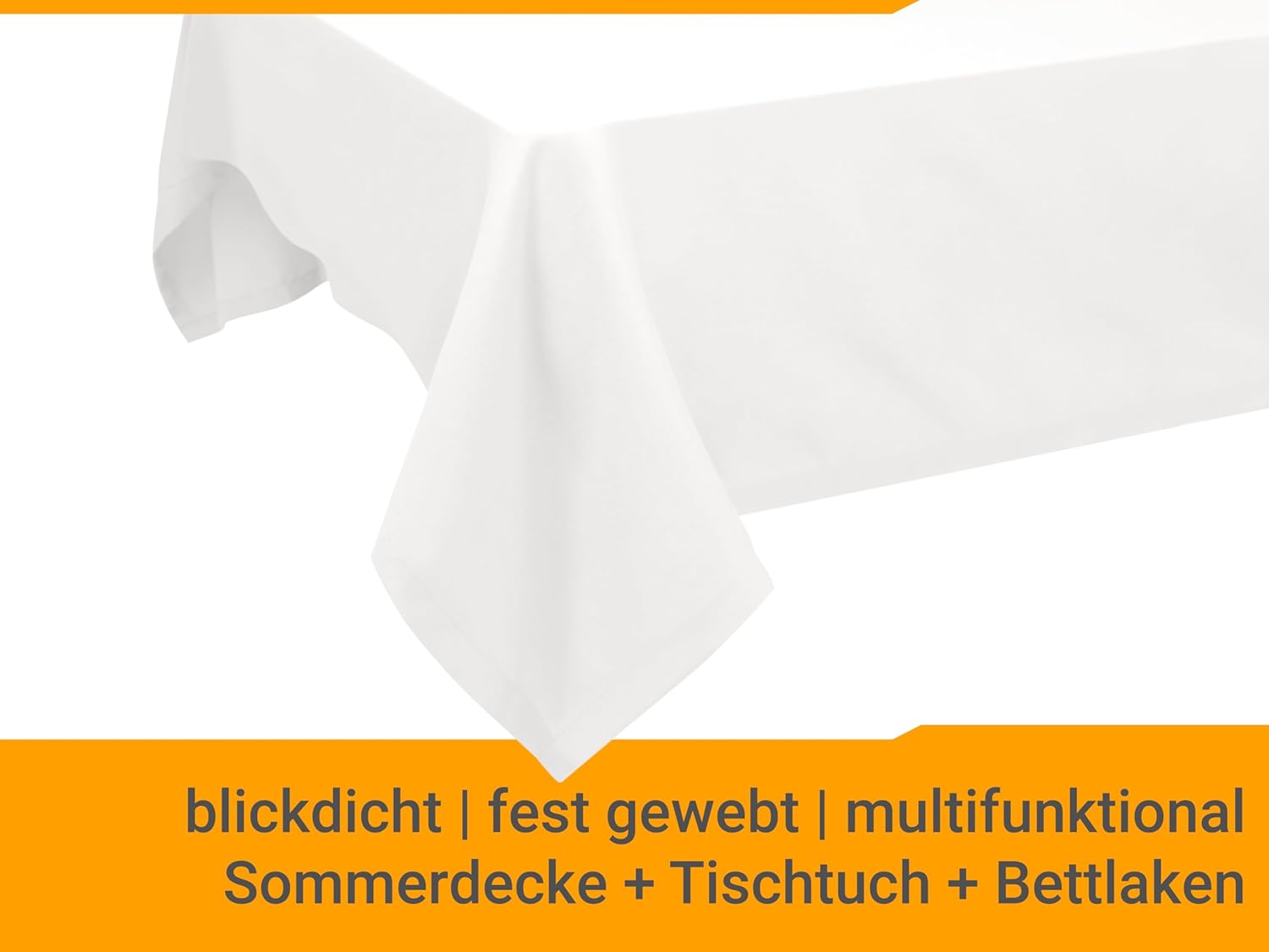 Thumbnail 4 de Drap-Housse sans élastique npluseins 180 x 275 cm – Ultra-Doux et Polyvalent, Blanc
