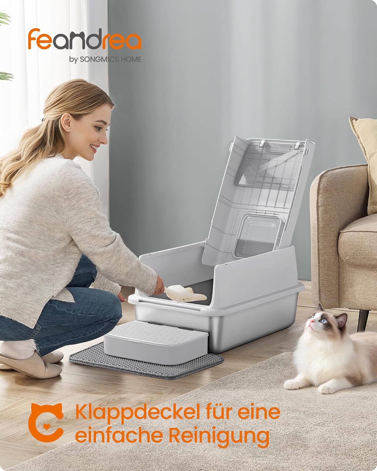 Detalle 2 de Feandrea PPT007GD01 Katzenklo 28 L 🐾
