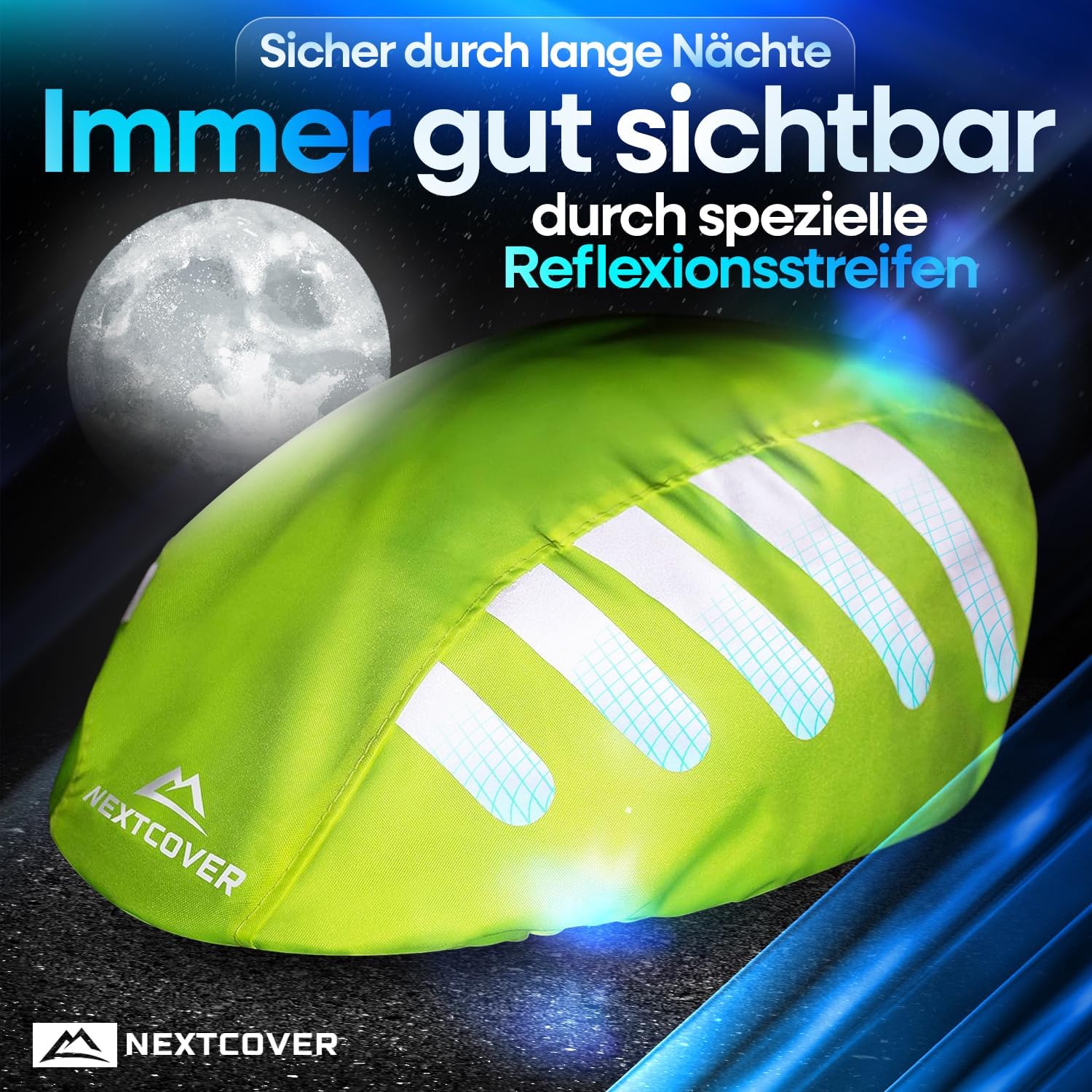 Thumbnail 4 de Nextcover Universal Fahrradhelm Regenschutz 150D