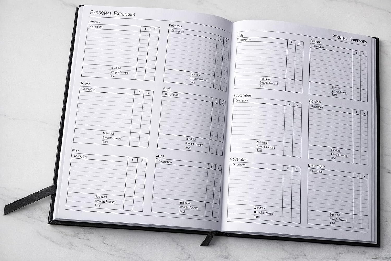 Thumbnail 3 de Top Sale 2026 A4 Diary Day Per Page – Large Hardcover Daily Planner (Maroon)