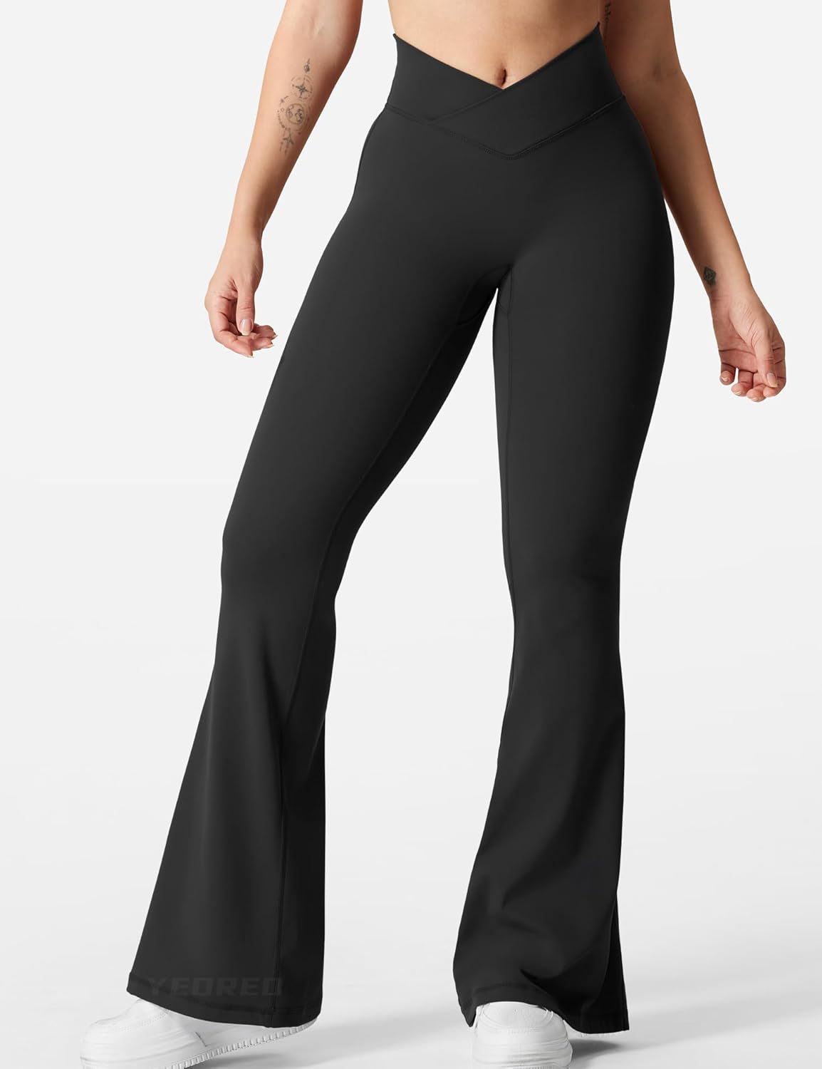 Thumbnail 1 de YEOREO Kalie Scrunch-Bootcut-Leggings für Damen mit Bauchkontrolle und V-Naht