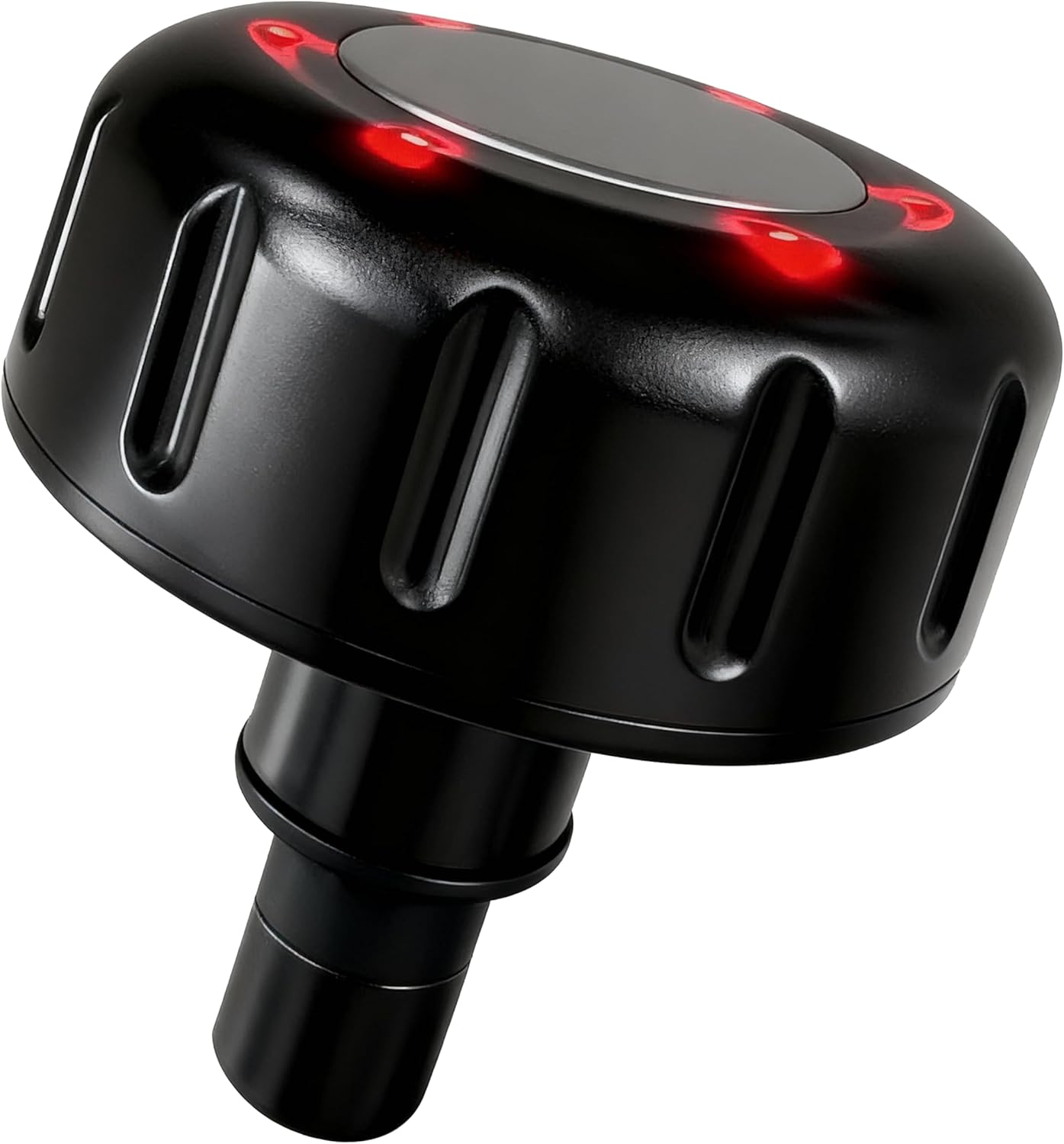Detalle de LEERCON Heating Head for Small Massage Gun (3-Temp) — 12mm, 15-Min Auto-Off, USB-C Rechargeable