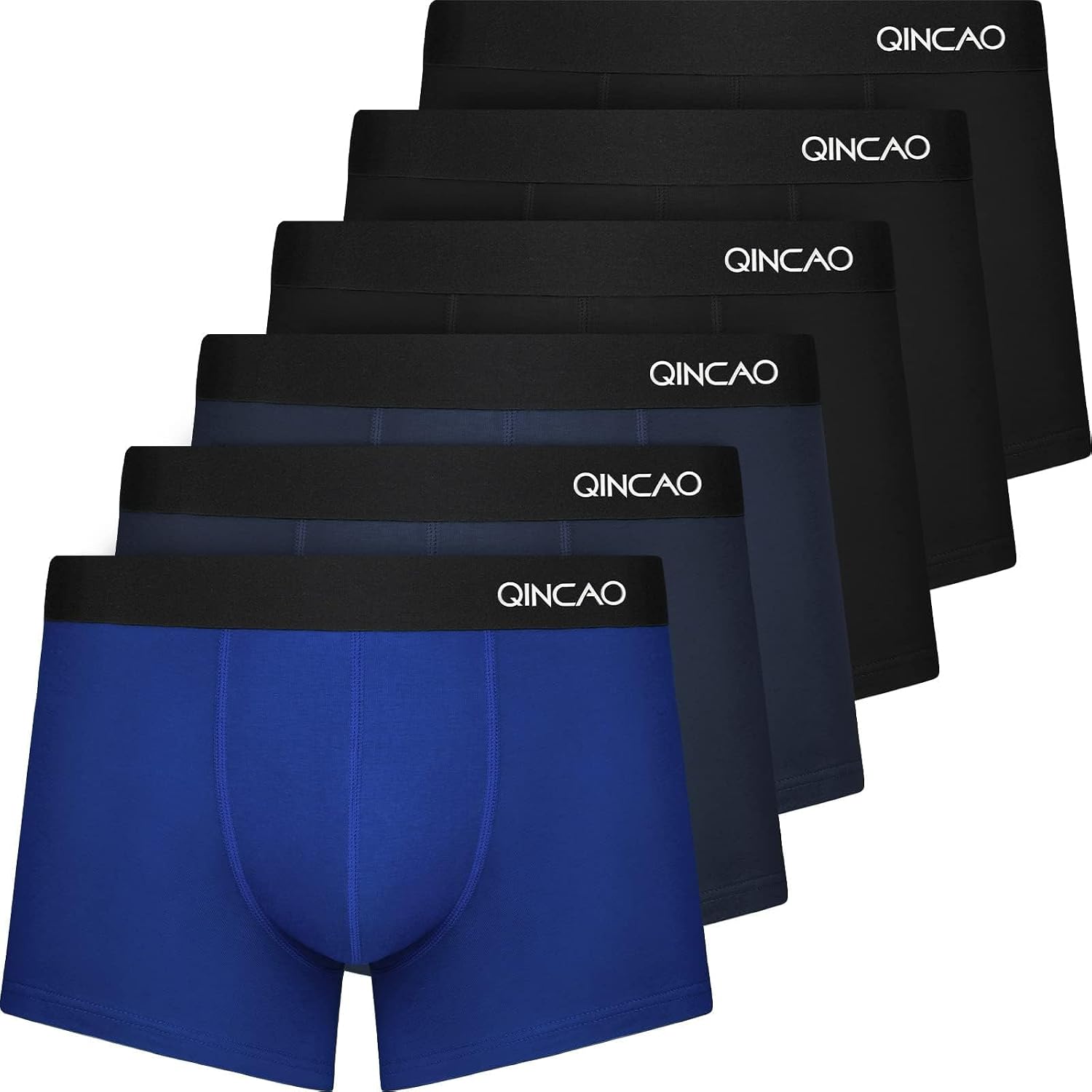 Detalle de QINCAO Boxershorts Herren 6er Pack Baumwolle