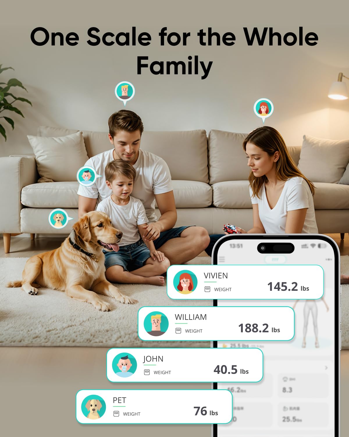 Detalle 2 de eufy Smart Bathroom Scales C20 with Large TFT Screen (Bluetooth, 16 metrics)