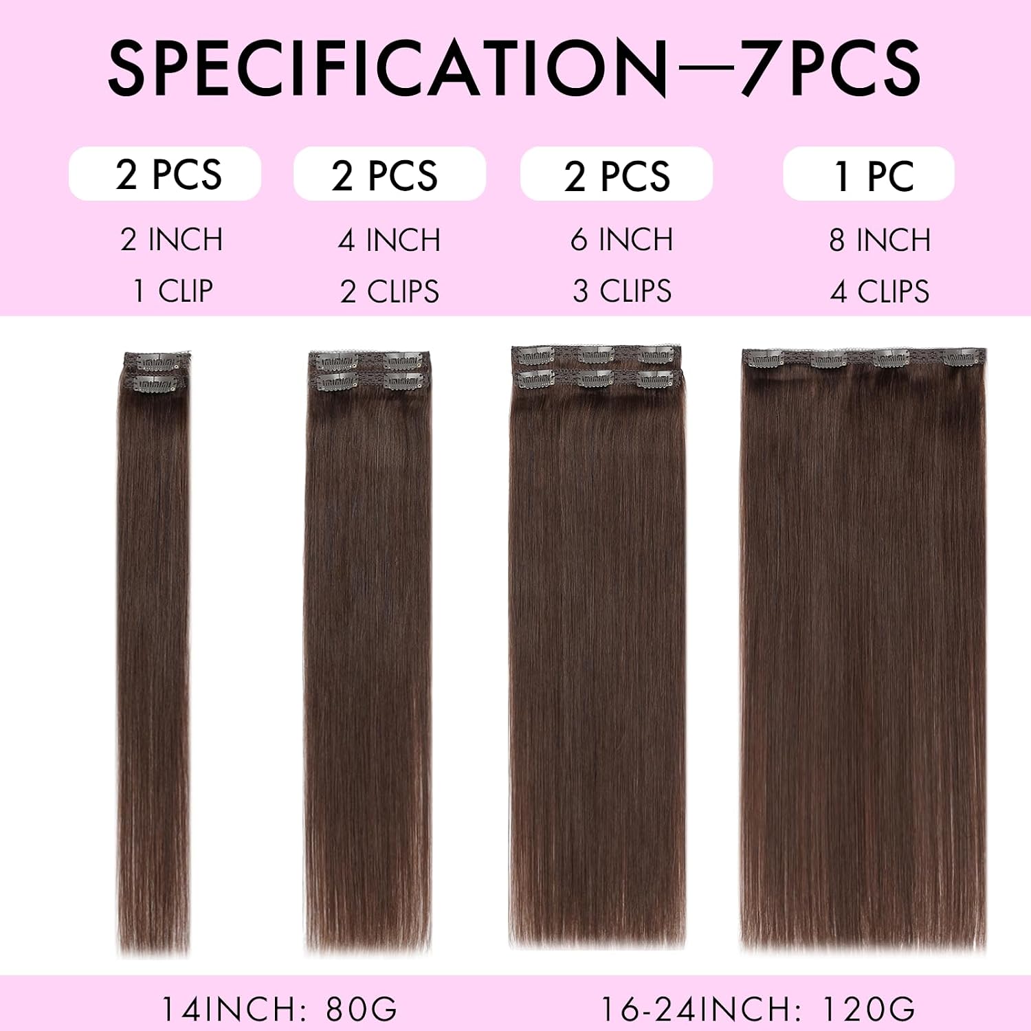 Detalle 2 de EINbeauty Extension Capelli Veri 50 cm 7pz