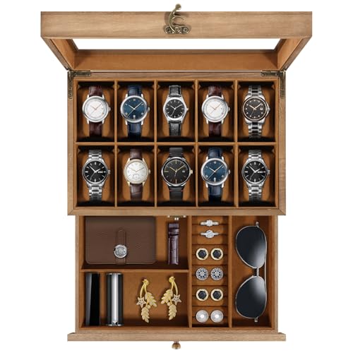 Detalle 2 de Uten Caja de Relojes 10 compartimentos