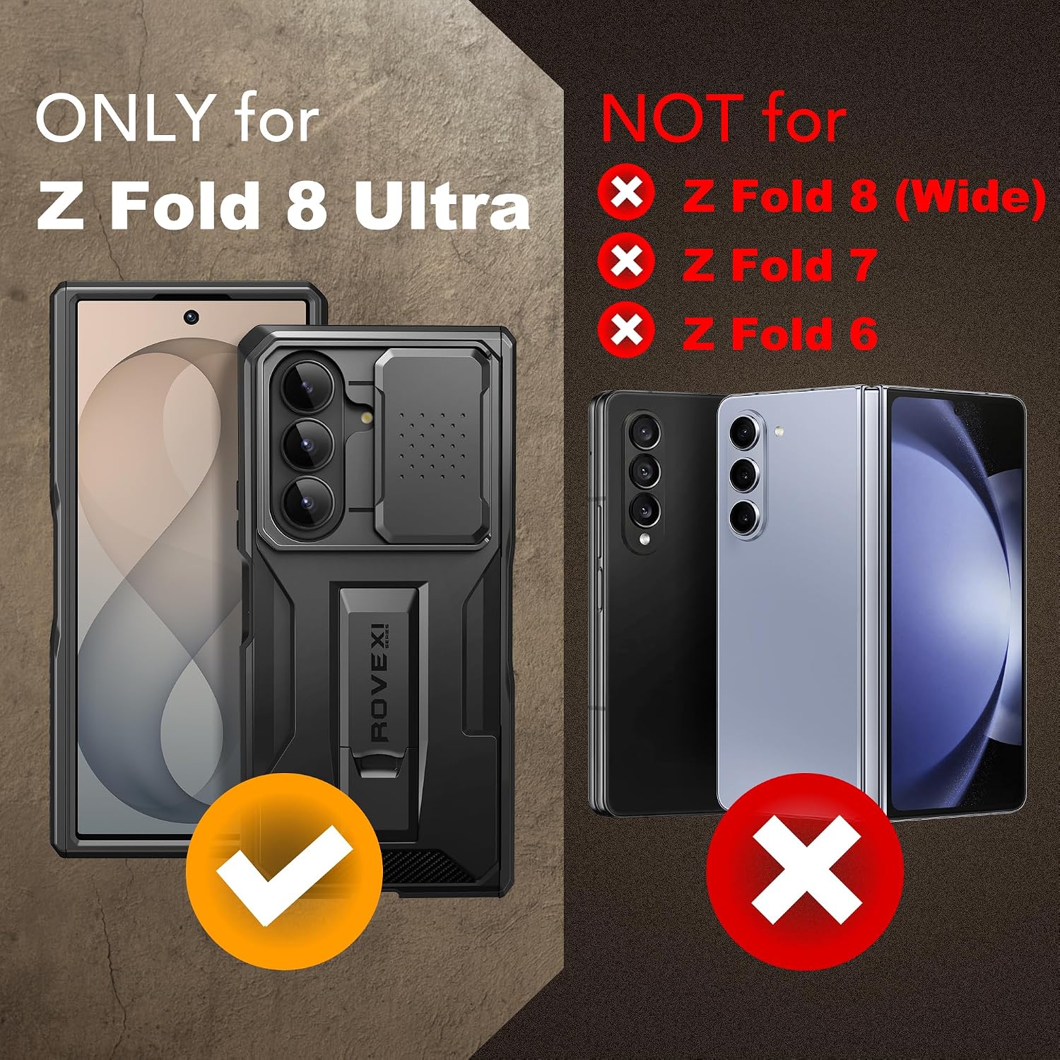 Detalle de TONGATE Galaxy Z Fold 8 Ultra case with belt clip