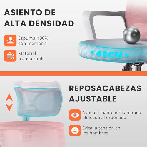Thumbnail 3 de JUPPLIES Silla de Oficina Ergonómica 🪑 Ajustable y Reclinable