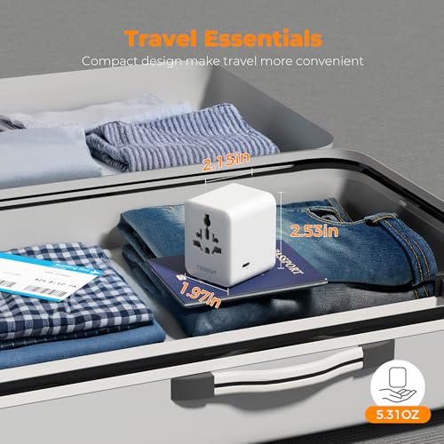 Thumbnail 6 de TESSAN Universal Travel Adapter 28W — 6-in-1 Worldwide Power Companion
