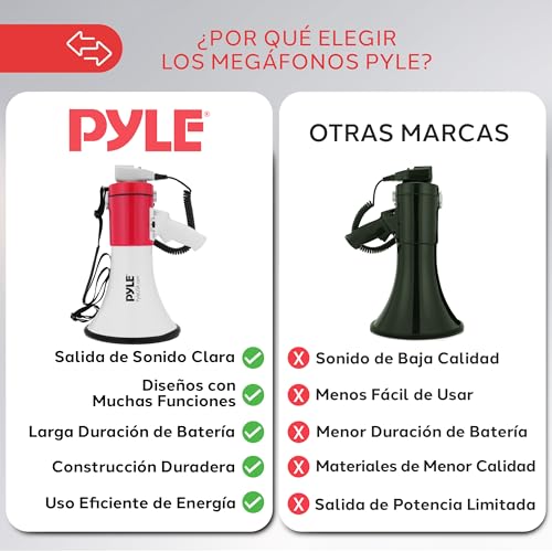 Detalle 2 de Pyle Mégaphone 50W avec enregistrement 🎤