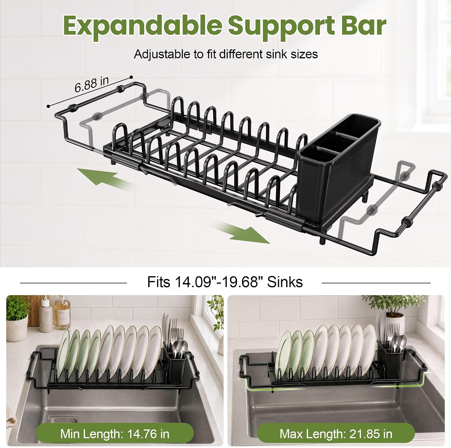 Detalle 2 de Over Sink Dish Drying Rack, 14.76-Inch