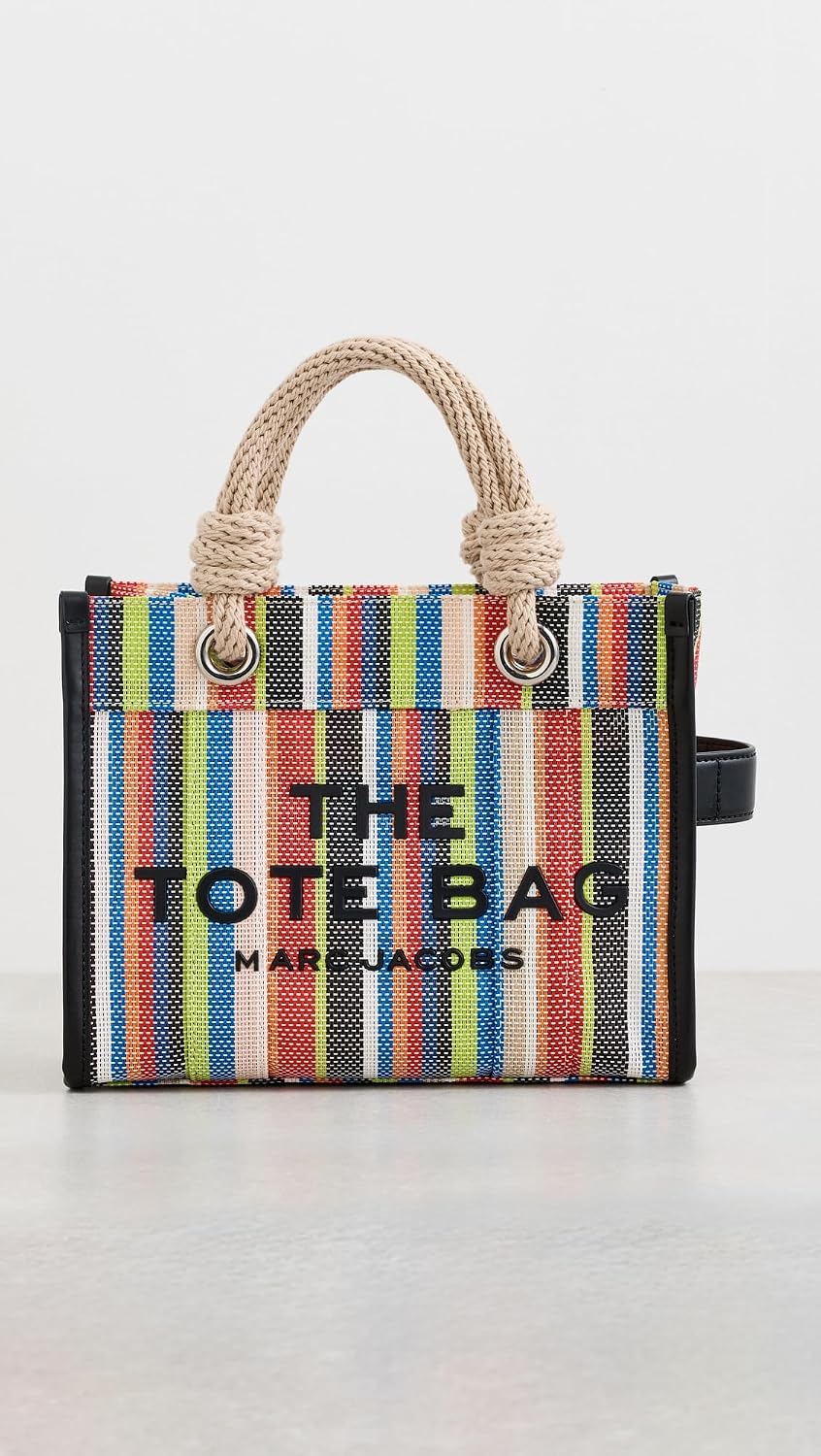 Detalle 2 de Marc Jacobs The Small Tote Bag — petit cabas en maille rayée