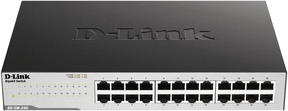 Detalle 2 de D-Link GO-SW-24G — 24-portowy przełącznik Gigabit Ethernet bez wentylatora