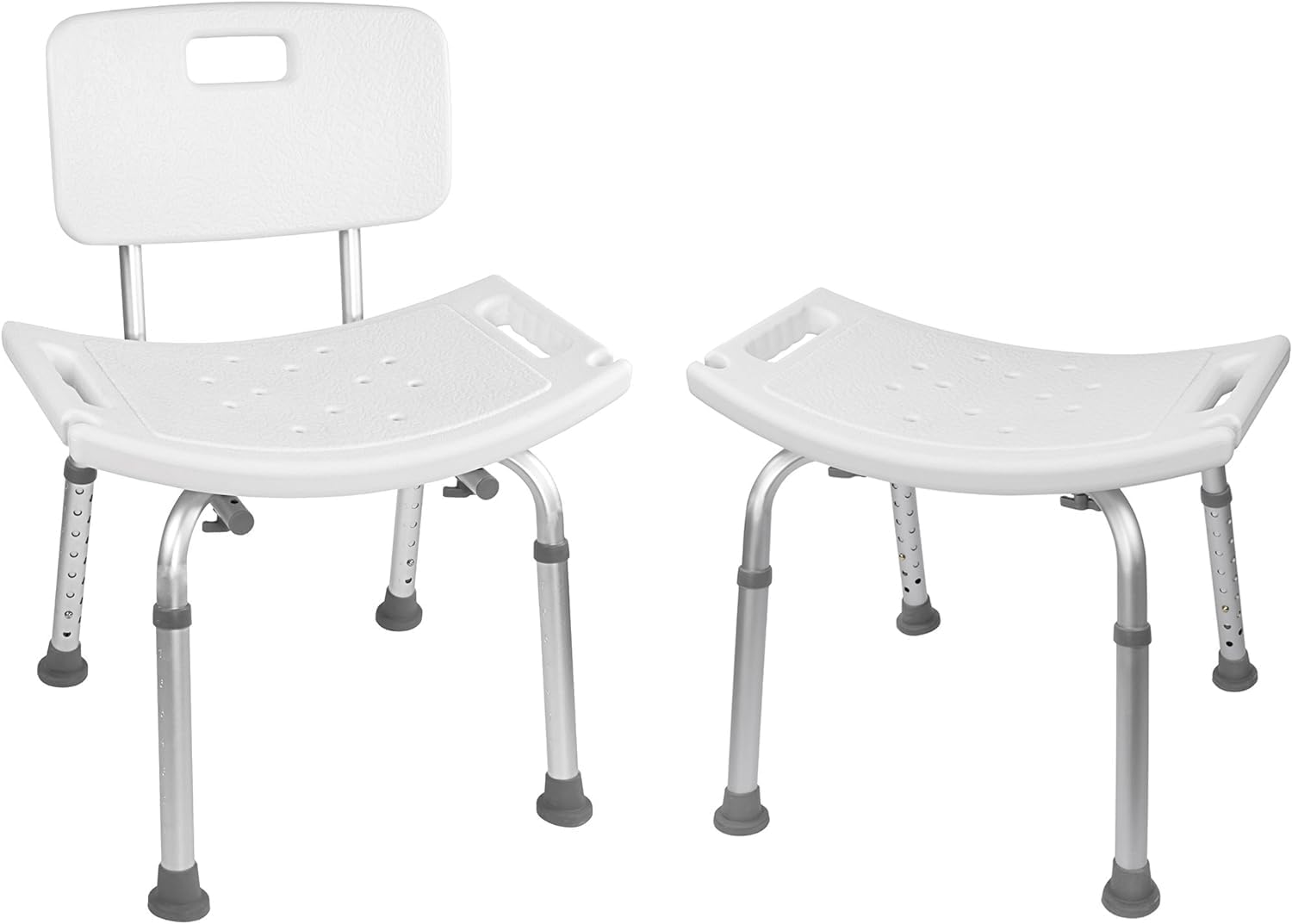 Detalle de Vaunn M725N-AAWH-CHVM Adjustable Shower Chair with Removable Back
