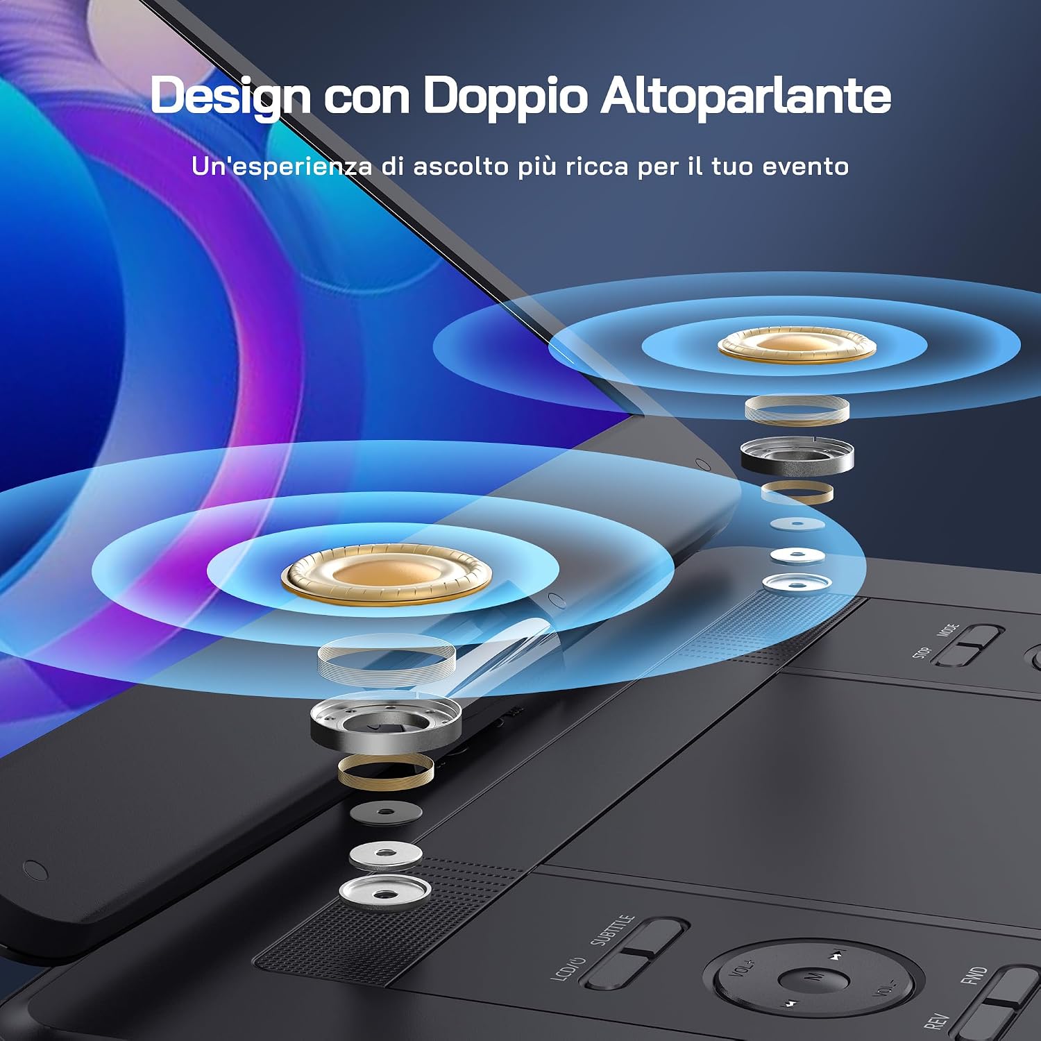 Thumbnail 3 de WOLFANG 17,5" Lettore DVD Portatile 15,6"