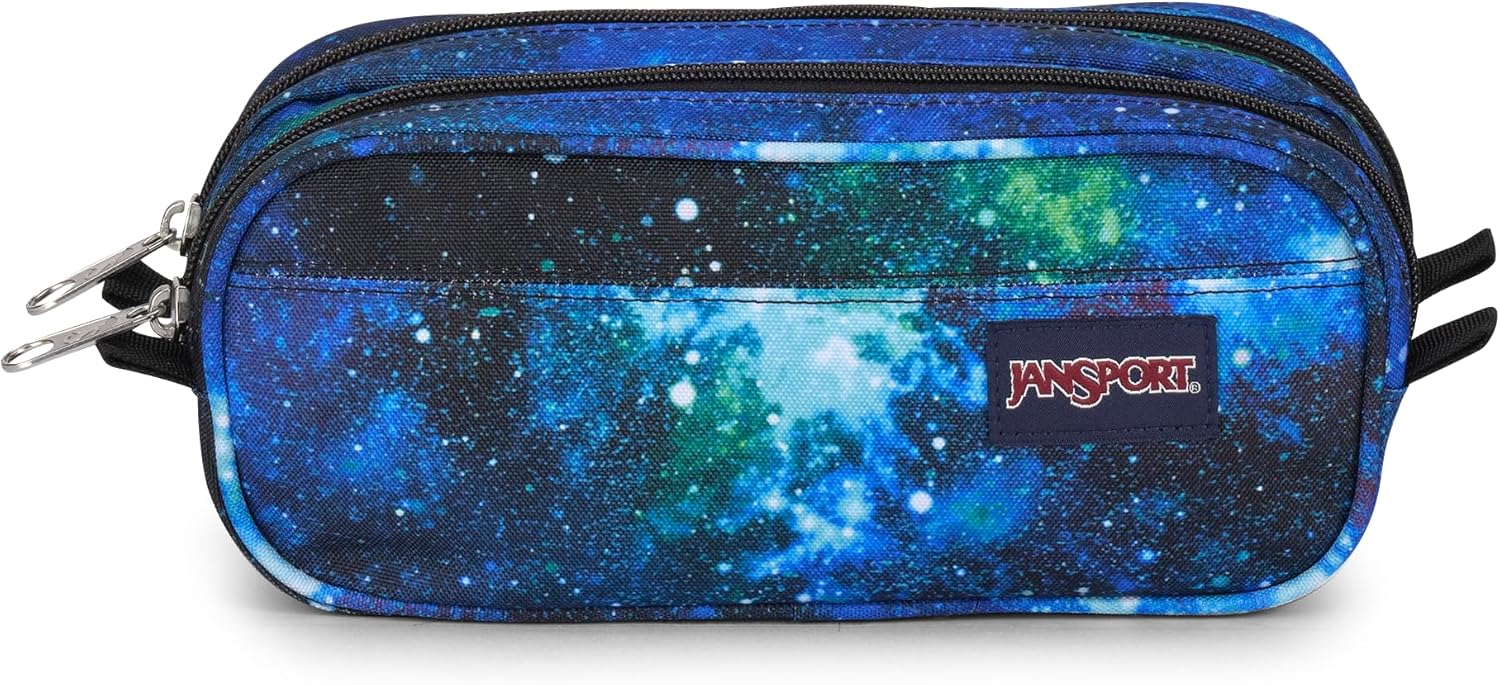 Detalle de JANSPORT Large Accessory Pouch Navy – Pochette Grande Unisex