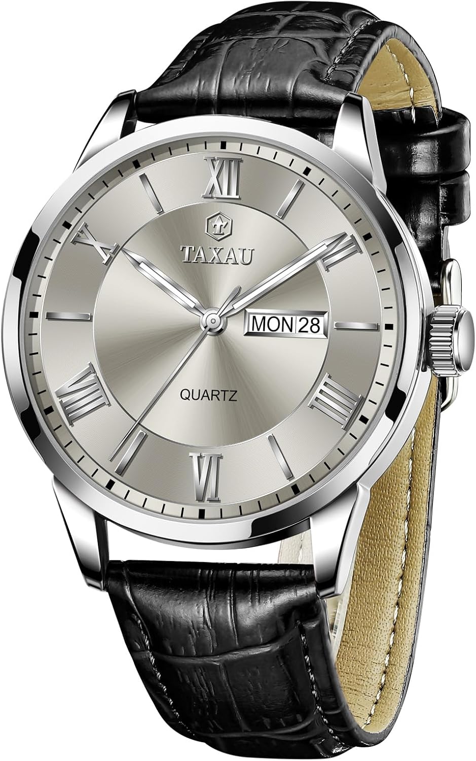 Thumbnail 6 de Taxau Herren Armbanduhr Chronograph – Edelstahl, Quarz, wasserdicht und leuchtend