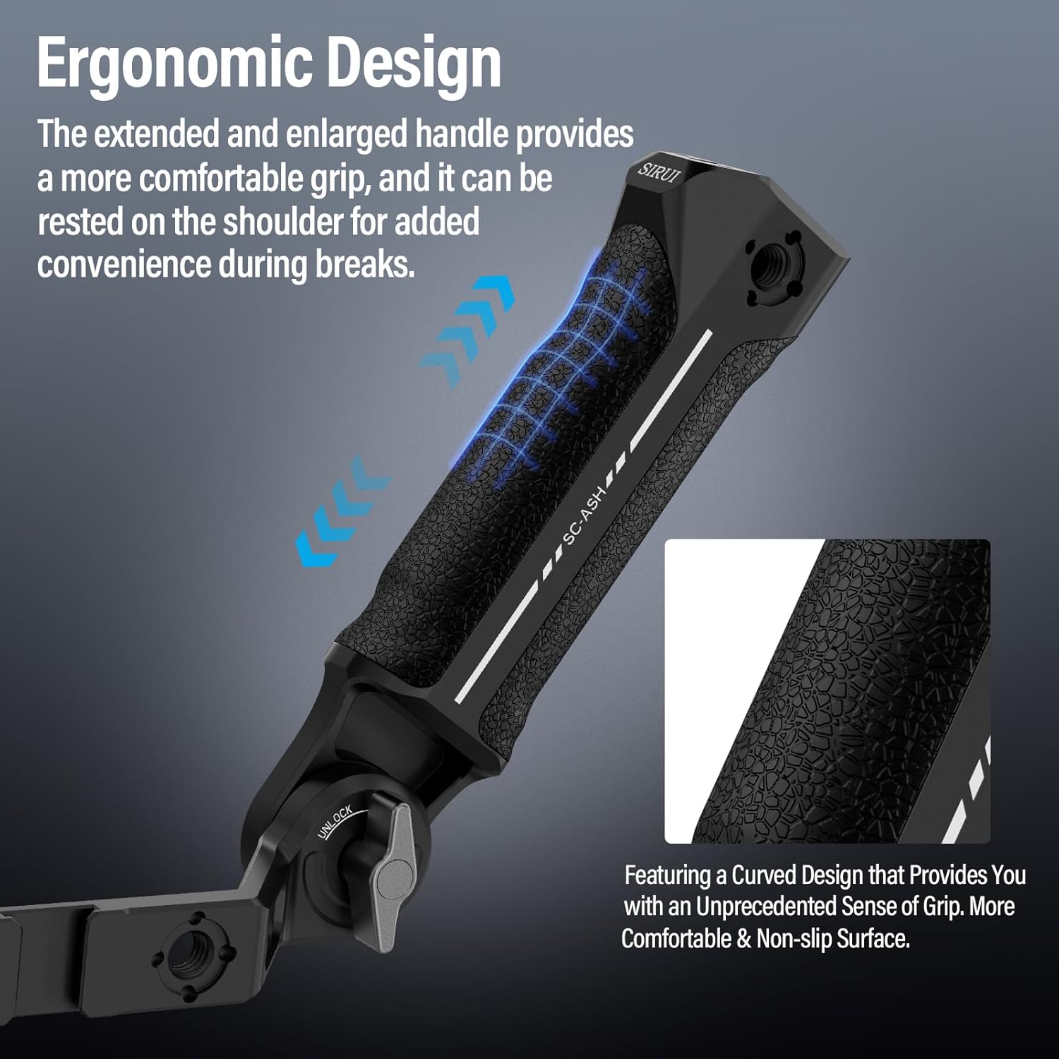 Thumbnail 6 de SIRUI SC-ASH verstellbarer NATO Clamp Sling Handgriff für DJI Gimbals (DJI RS 3 Mini/RS 3/RS 3 Pro, RS 2, RSC 2, Ronin-S)