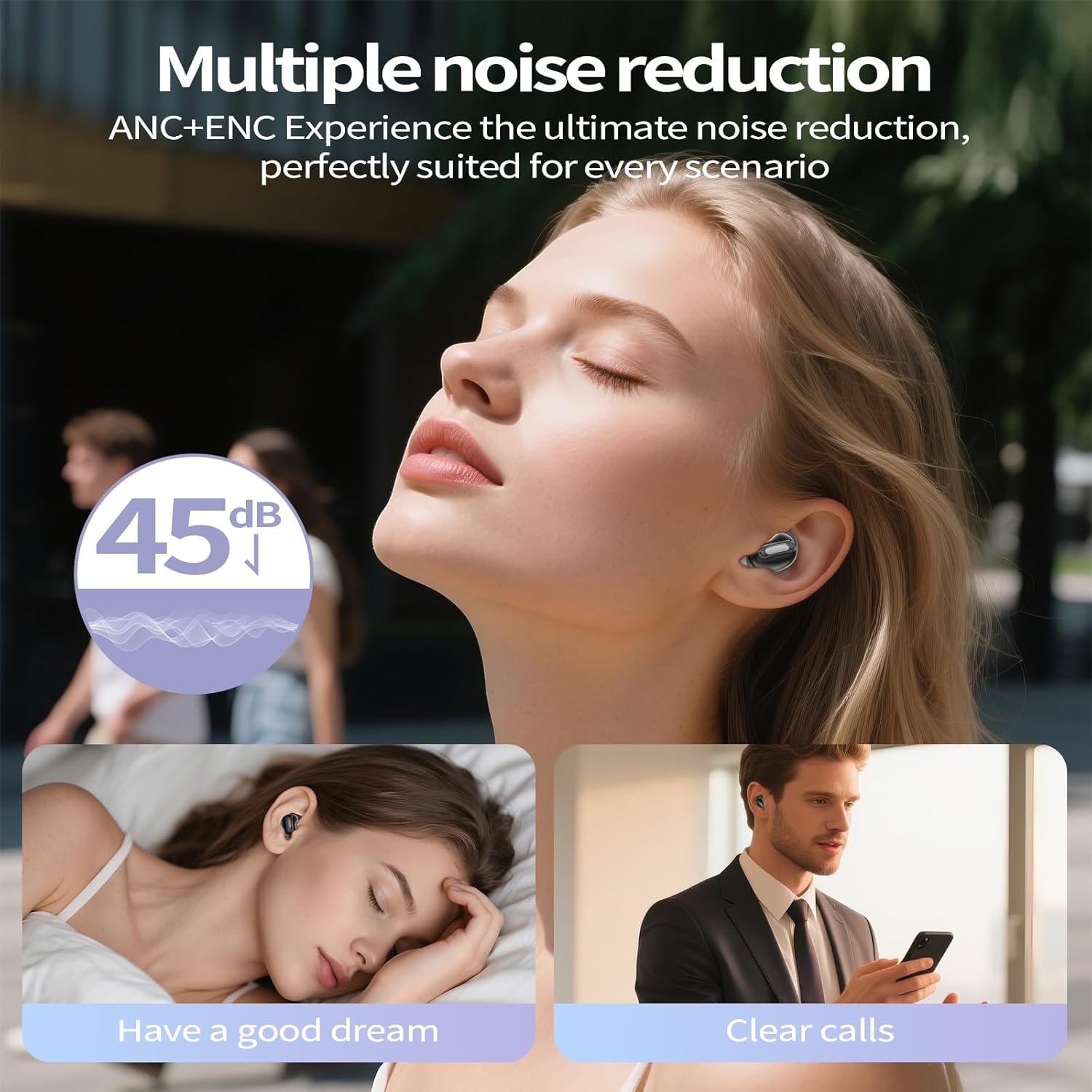 Thumbnail 3 de Wireless Earbuds with ANC and Sleep Mode for Side Sleepers