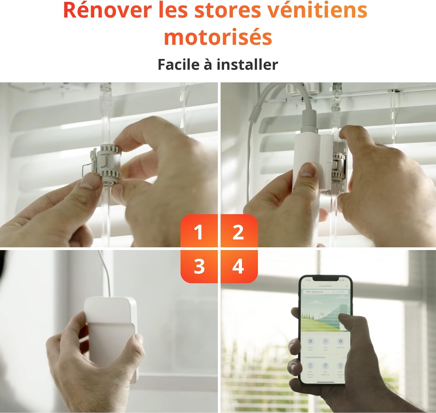 Thumbnail 1 de Store vénitien motorisé SwitchBot (Bluetooth) avec énergie solaire et commande via SwitchBot Hub