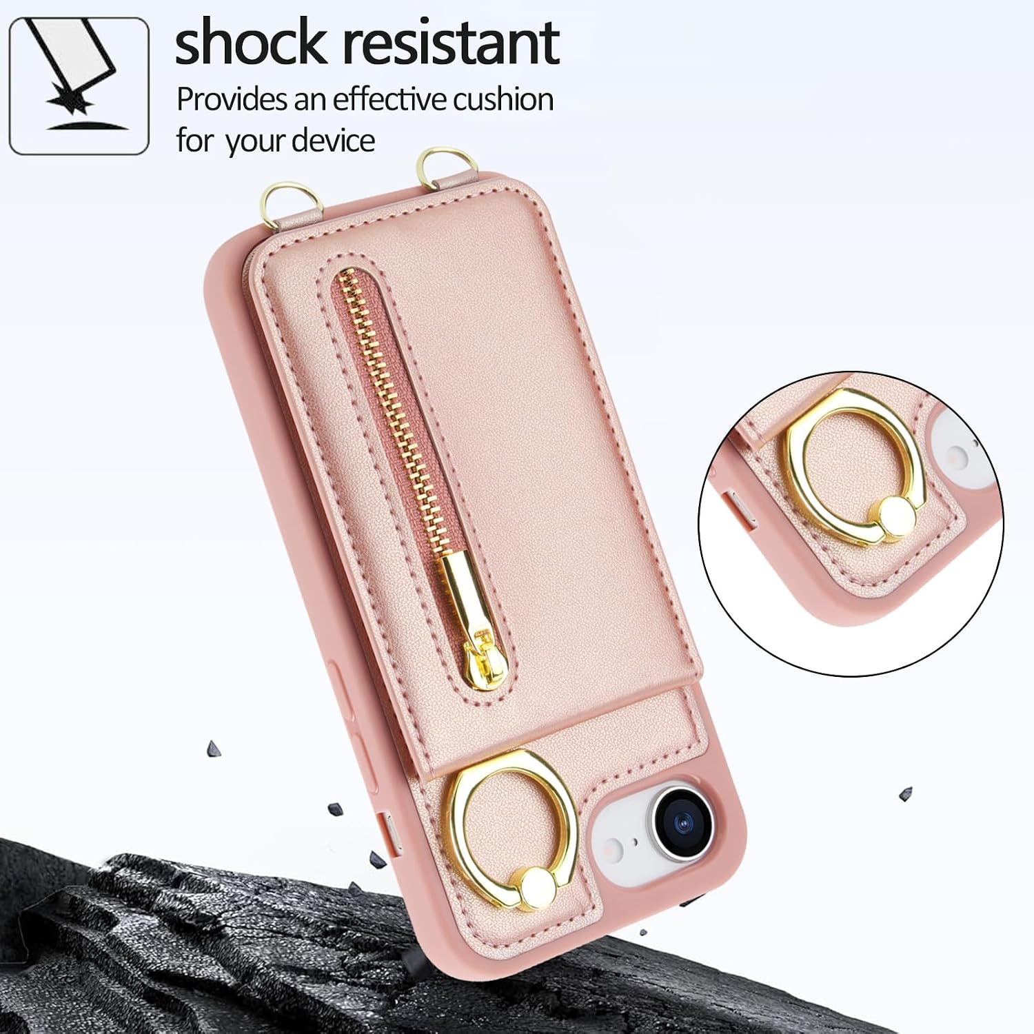 Thumbnail 2 de Jcxtrombulous Crossbody Wallet Case for iPhone 16E
