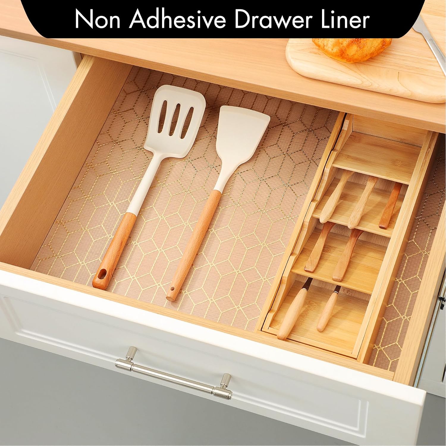 Detalle de Cooyes Shelf and Drawer Liners EVA non-slip mat