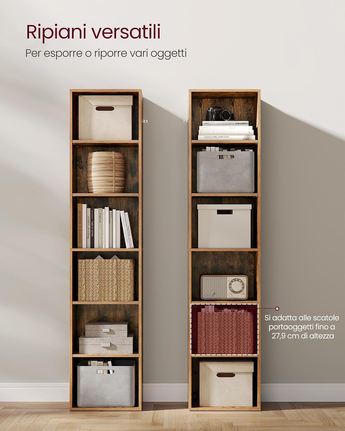 Detalle 2 de VASAGLE LBC167K01 Libreria 6 Ripiani