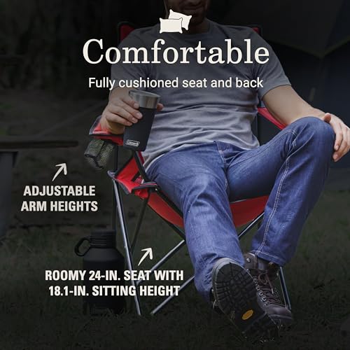 Thumbnail 2 de Coleman Broadband Mesh Quad Camping Chair with Carry Bag & Cup Holder
