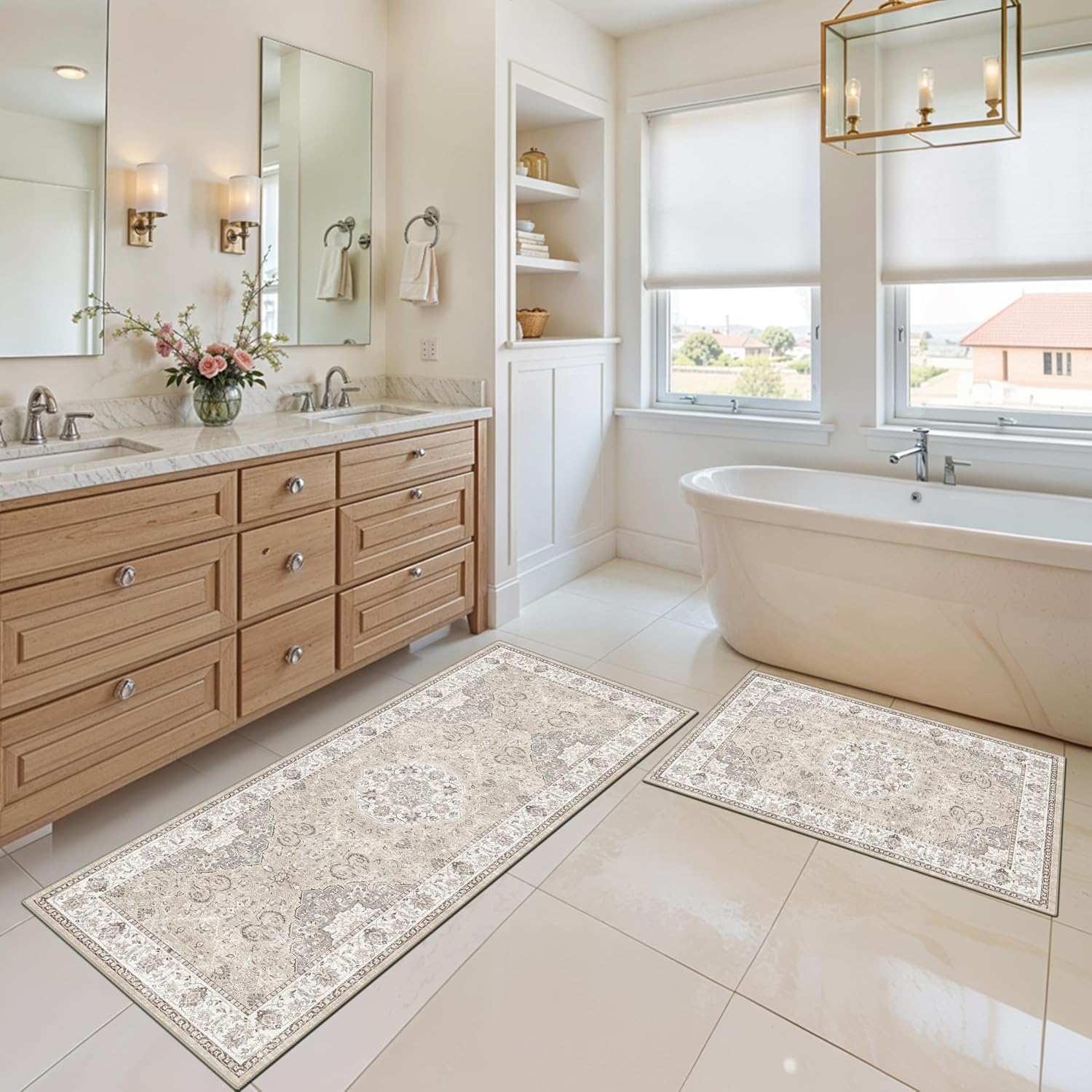 Detalle 2 de HY HAO YUN LAI 4-Piece Washable Rug Set