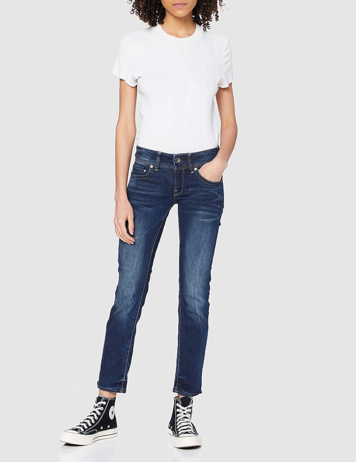 Thumbnail 2 de G-Star Damen Midge Saddle Straight Jeans – Mid Waist, Gerades Bein