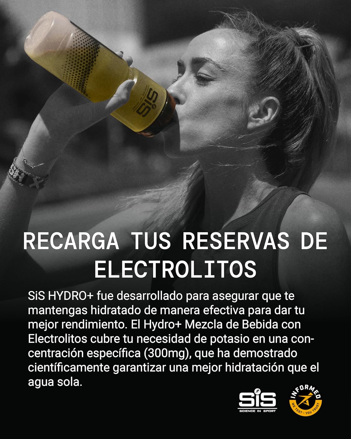 Detalle de Science in Sport HYDRO+ #Electrolitos Veganos 🍊 Mango y Naranja