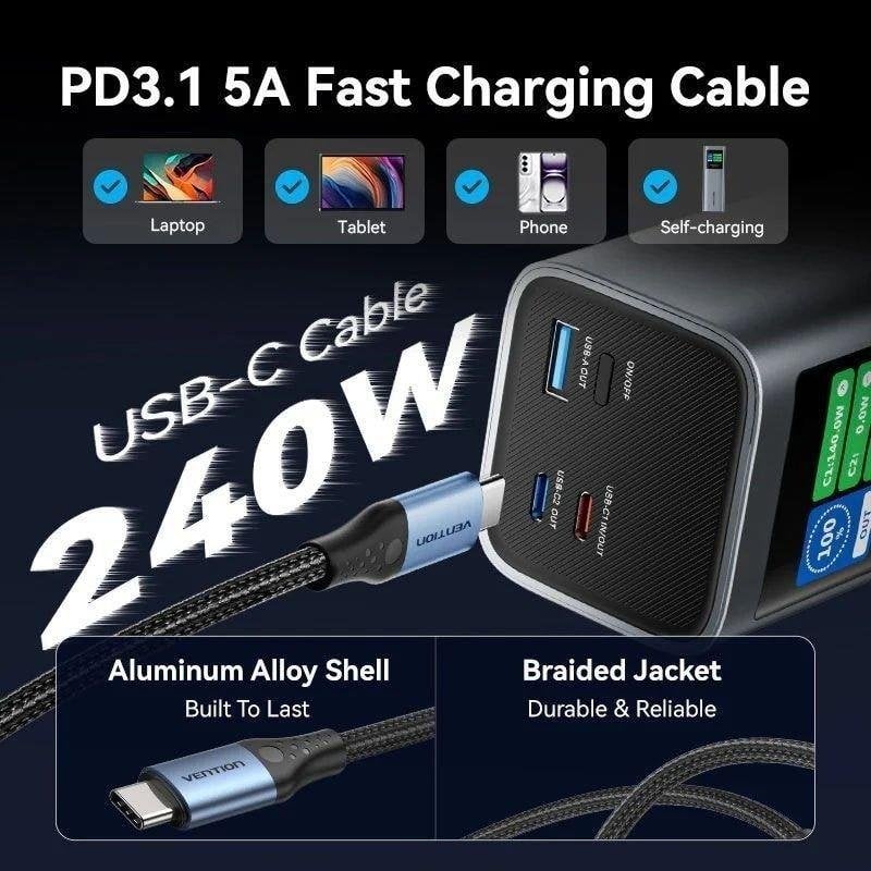 Thumbnail 1 de Vention Power Bank 27000 mAh 140W bidireccional 📱