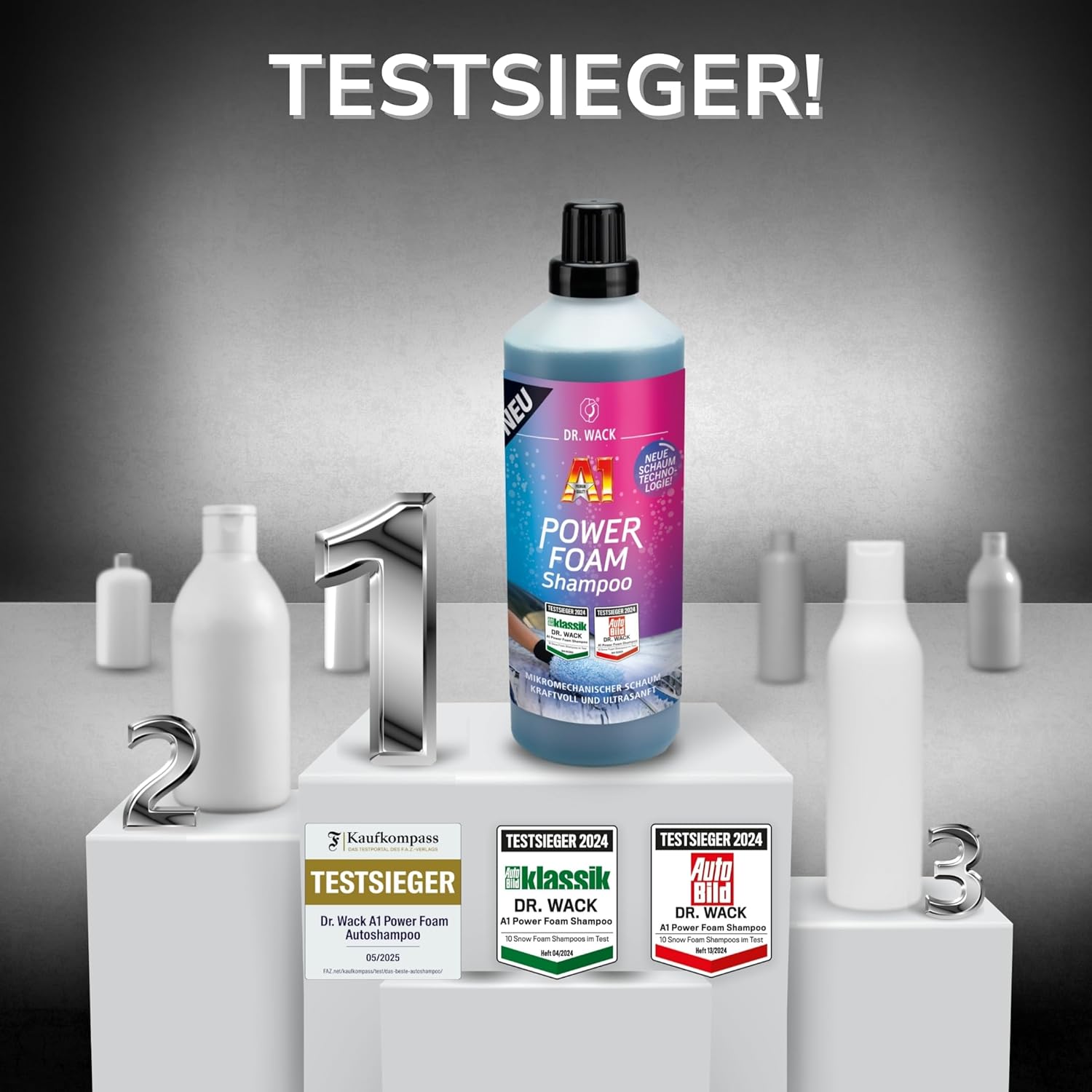 Thumbnail 2 de DR. WACK A1 Power Foam Shampoo 1 Liter – Autowäsche mit 2-in-1 Vorreinigung und Pflege