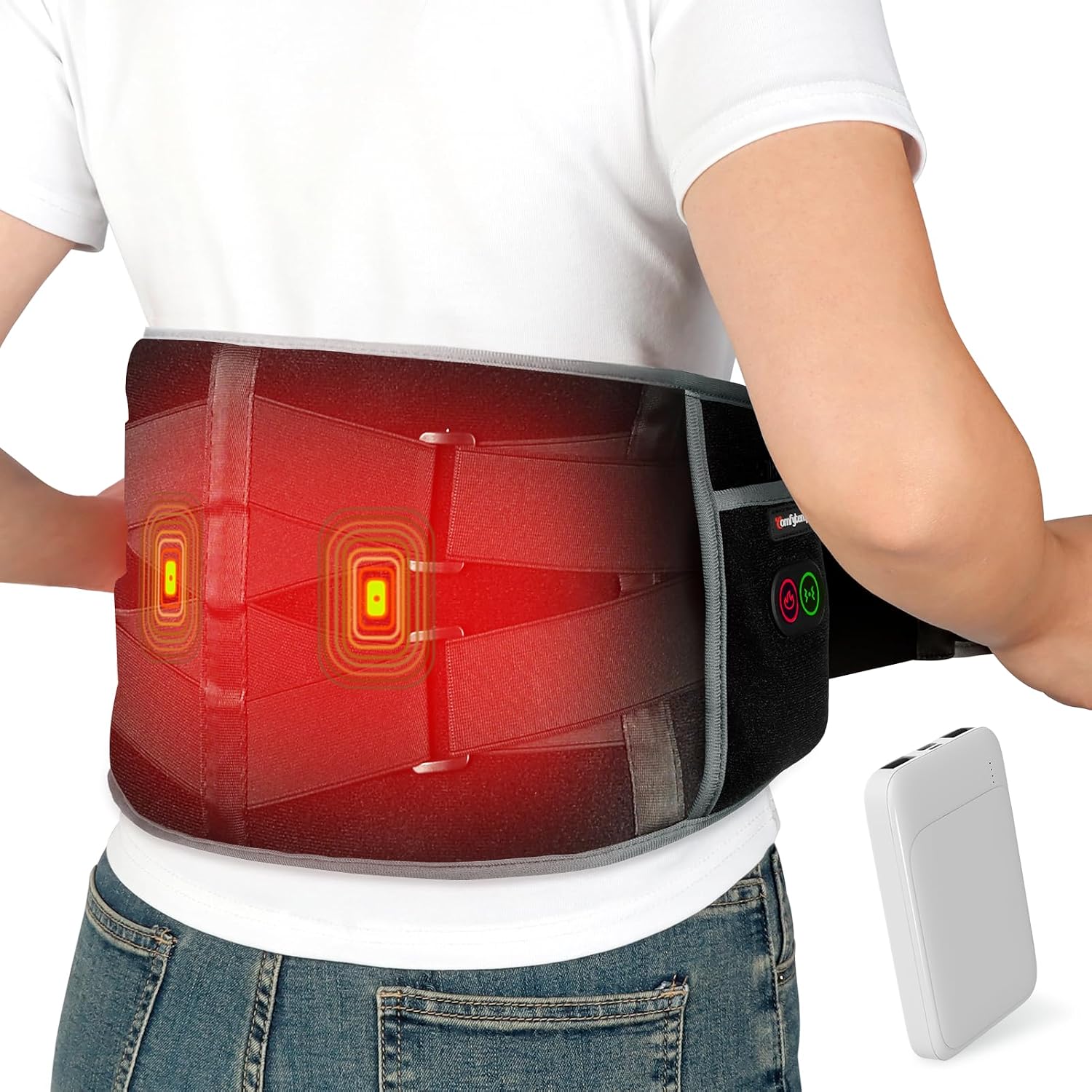 Detalle de Comfytemp Cordless Heating Pad, Up to 58-Inch Fit