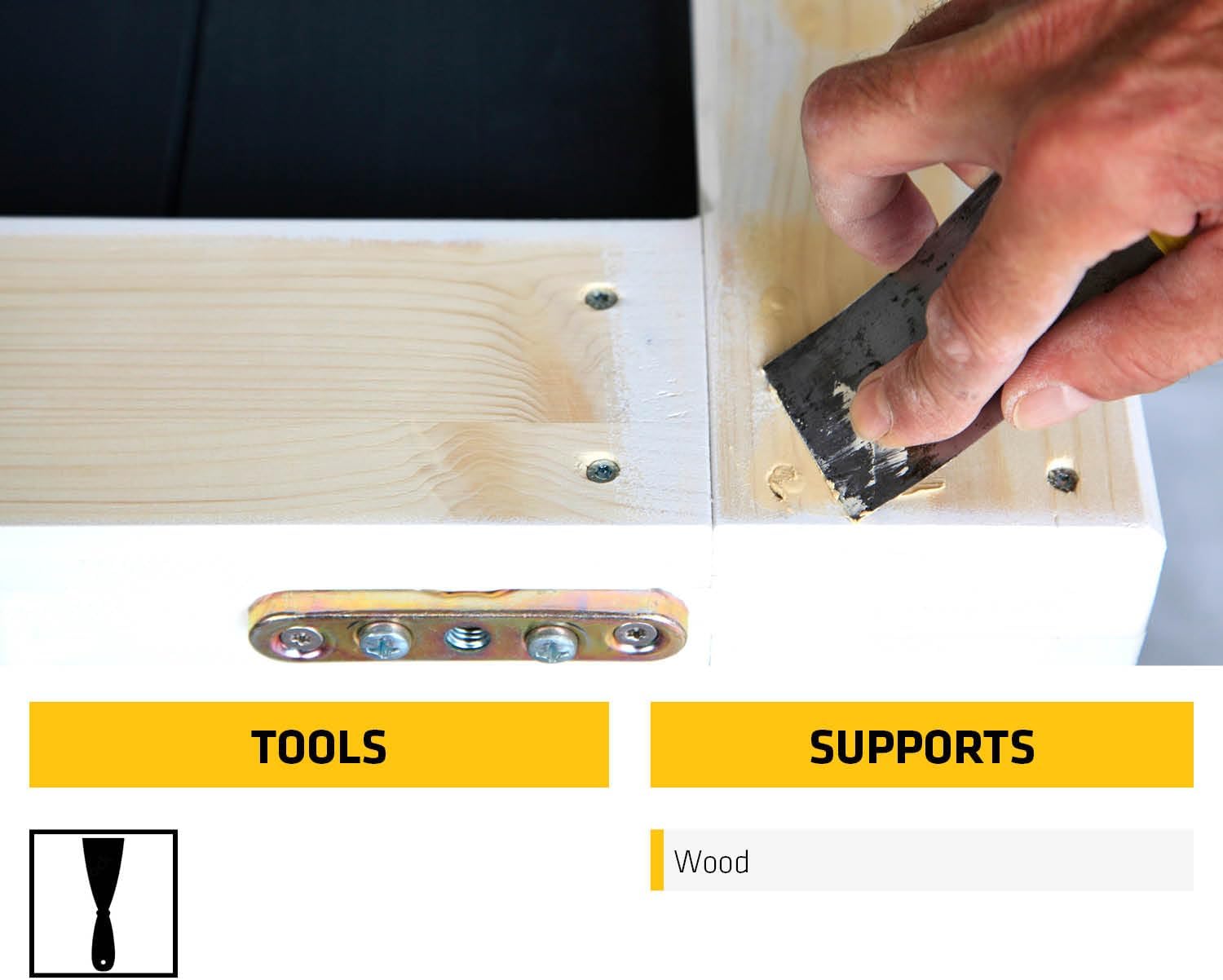 Thumbnail 4 de Everbuild 2-Part High Performance Wood Filler – Pine, 500g
