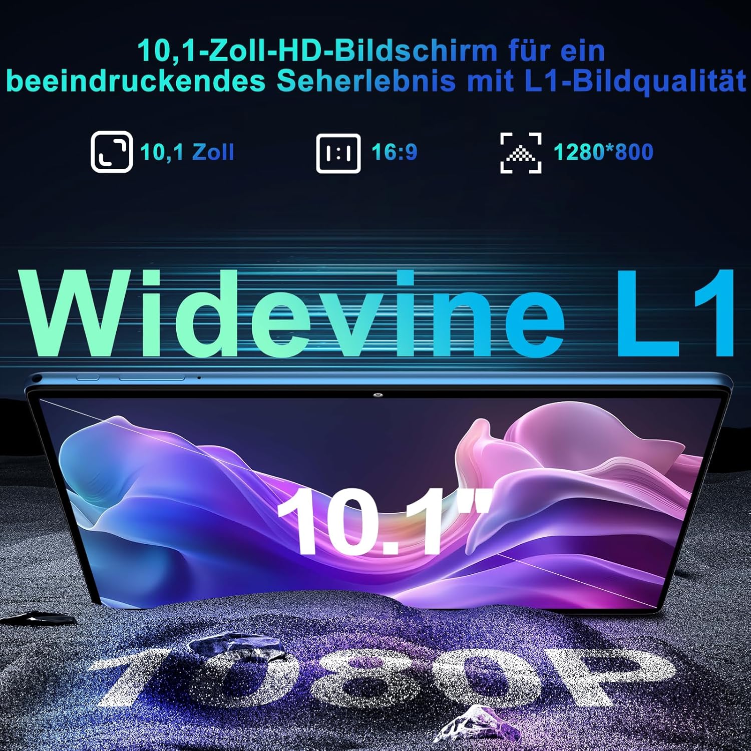 Thumbnail 5 de SUAAT 2026 Tablet 10 Zoll – Android 15, Octa‑Core, 64 GB ROM + 2 TB Speichererweiterung, 5G WLAN, inkl. Hülle, Tastatur und Maus