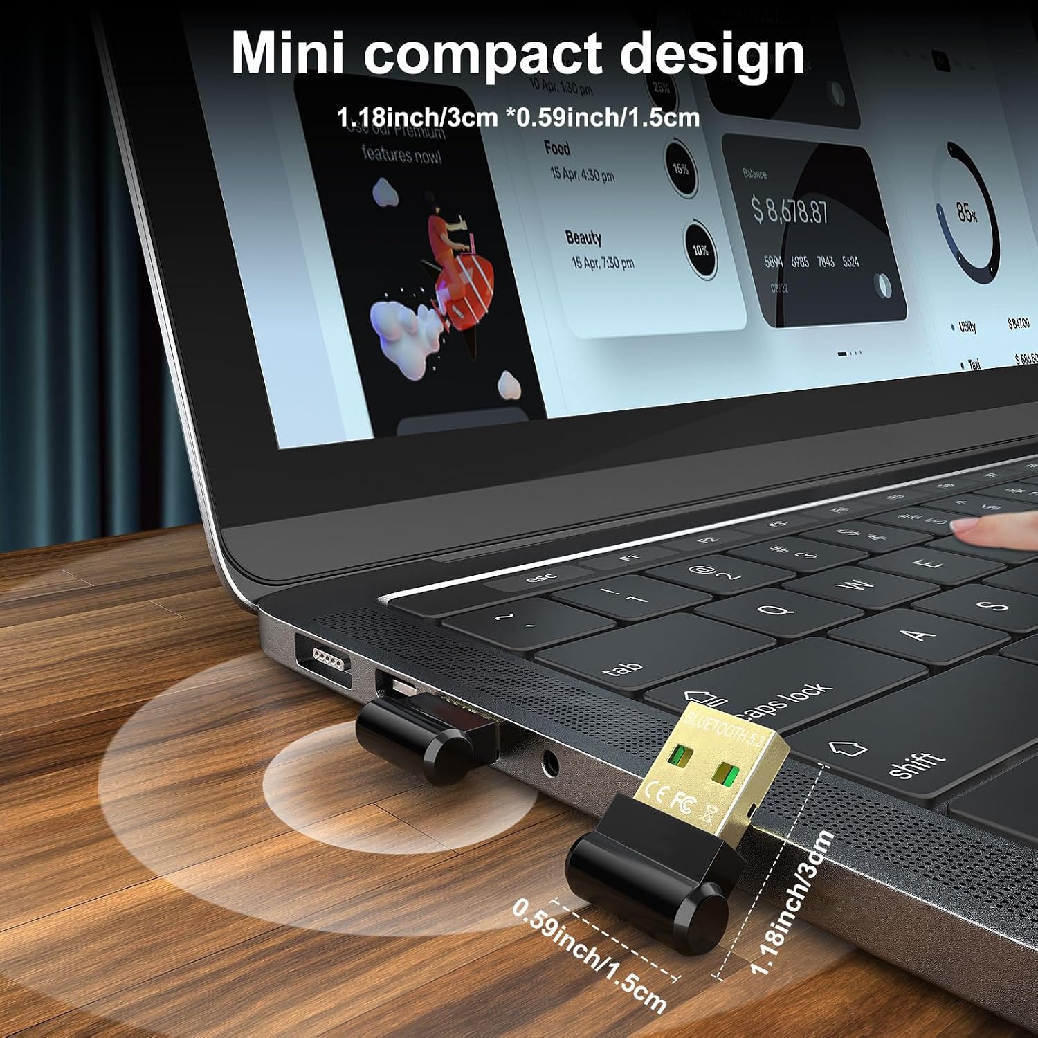 Thumbnail 6 de Bluetooth 5.3 USB Adapter