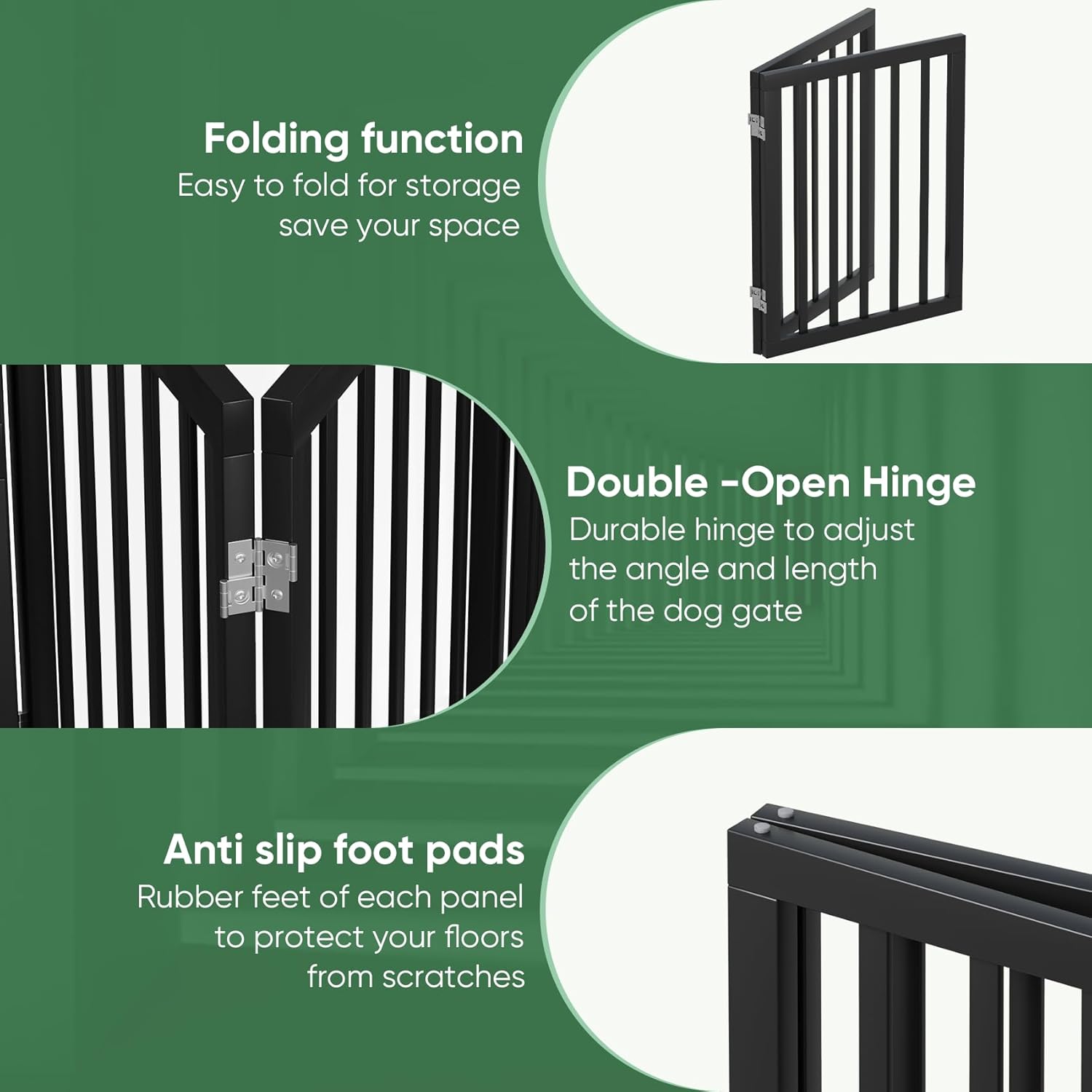 Thumbnail 3 de Algherohein Dog Gate 36 inch doorway pet barrier
