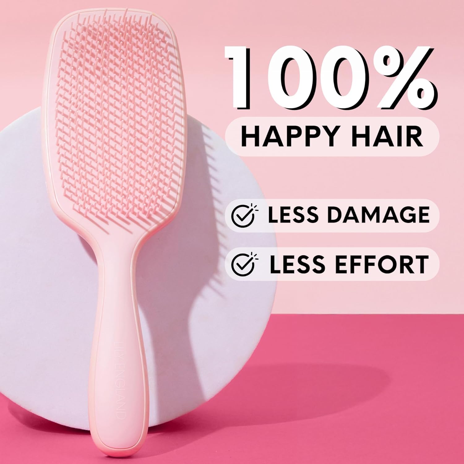 Detalle de Lily England Detangling & Styling Brush (Rose Gold) for 2c to 4c Curly Hair