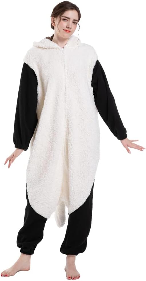 Detalle 2 de SimZoo Adult Animal Onesie Pajamas, Polar Fleece with Hood and Pockets