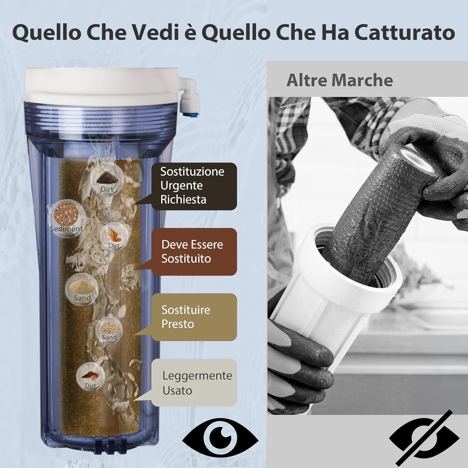 Detalle 2 de iSpring RCC7AK Depuratore Osmosi Inversa 75GPD