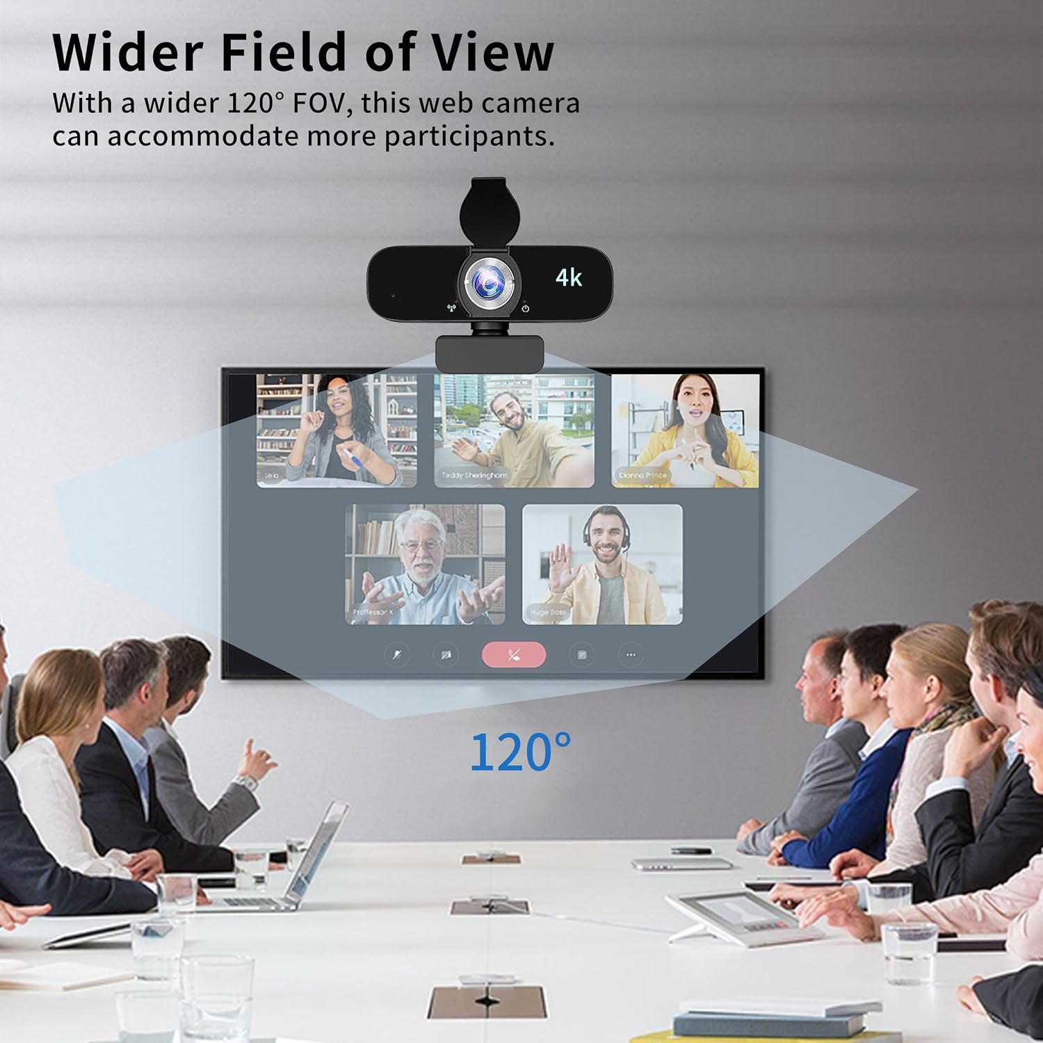 Detalle de Lusinx Webcam with 120° Wide-Angle Lens
