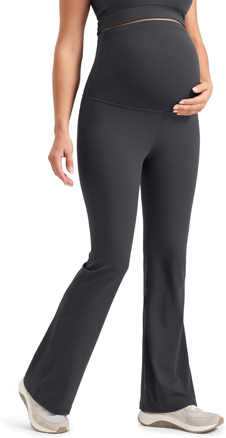 Thumbnail 5 de CRZ YOGA Womens Butterlift Maternity Flare Yoga Leggings 31" – Over the Belly Stretchy Workout Lounge Pants