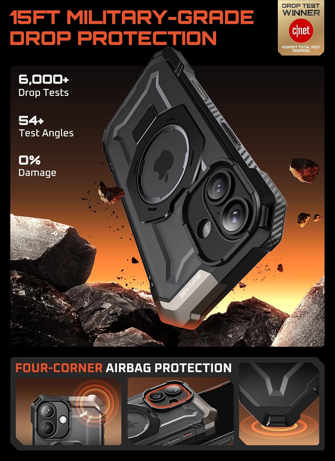 Thumbnail 2 de SUPCASE Unicorn Beetle Grip iPhone 17 Case with MagSafe, Stand & Camera Control