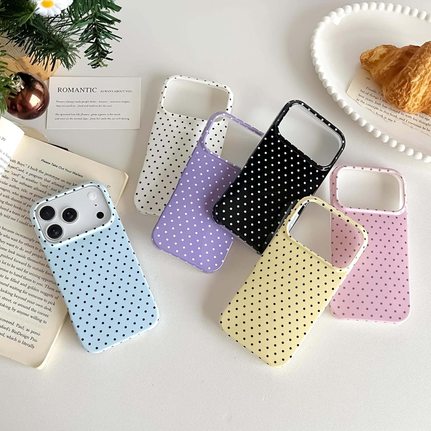 Thumbnail 6 de SmoBea iPhone 17 Pro Max Case – Cute Polka Dot, Soft TPU, Slim & Shockproof