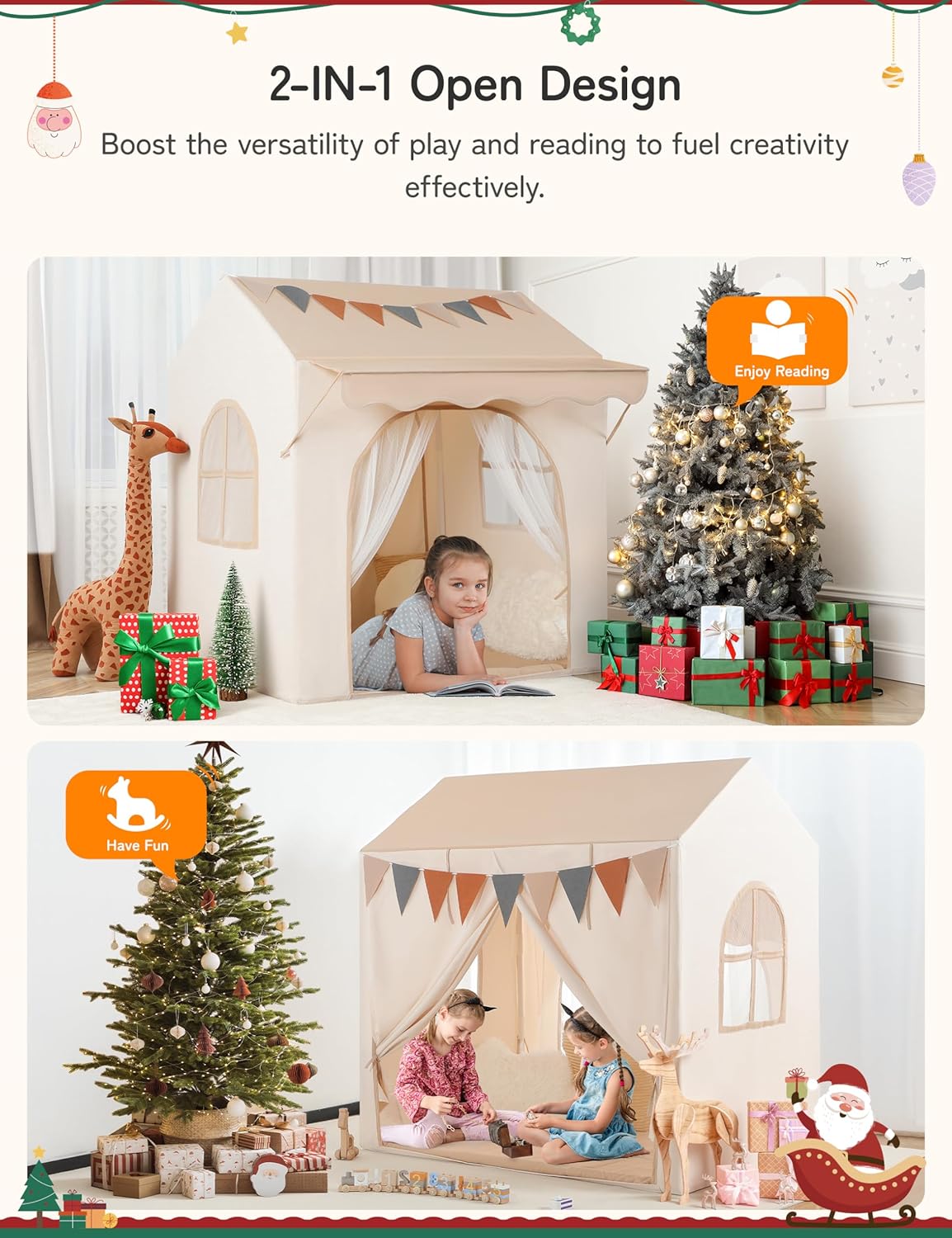Detalle 2 de Besrey Tenda per Bambini 120×90×130 cm ⛺