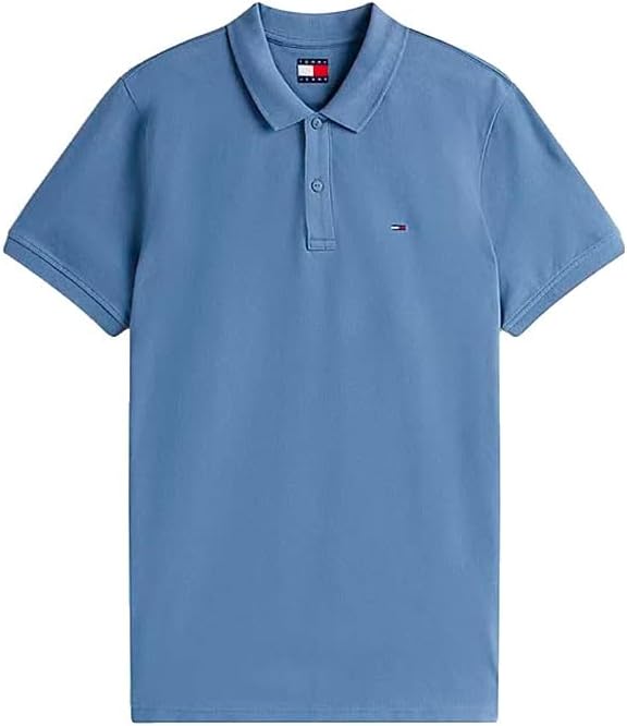 Detalle 2 de Tommy Jeans Polo manches courtes homme Slim Fit en coton biologique
