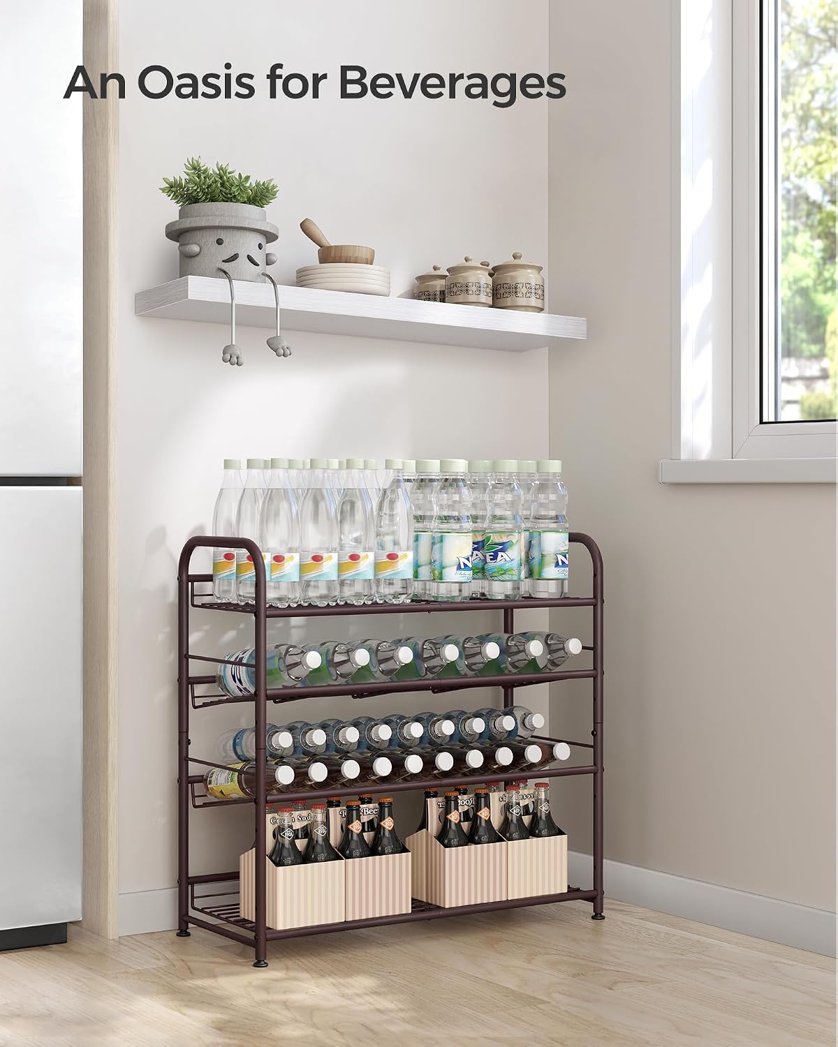 Thumbnail 6 de SONGMICS 4-Tier Metal Shoe Rack