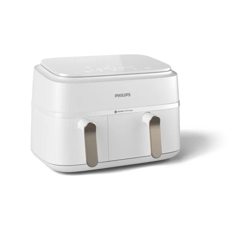 Detalle de Freidora de aire Philips 3000 Series NA353/10: 9L y doble cesta con pantalla LED
